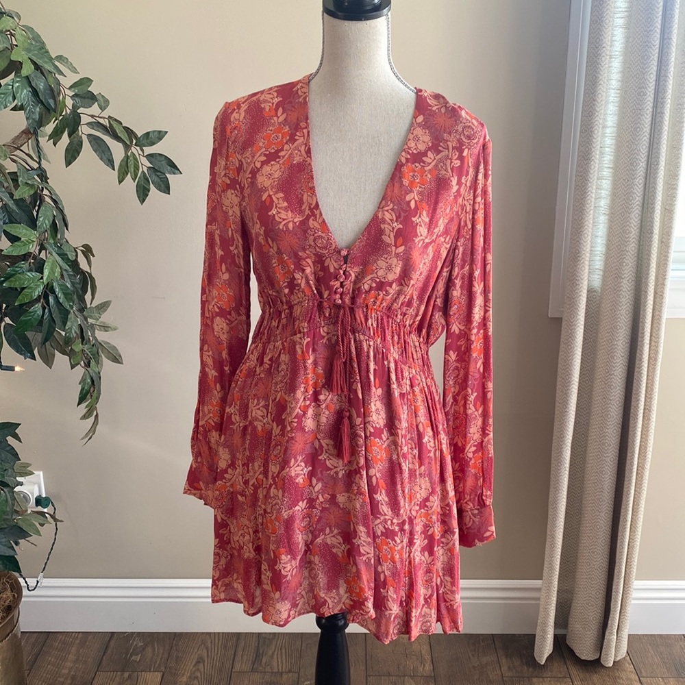Free People Floral Dress Size LG NWOT